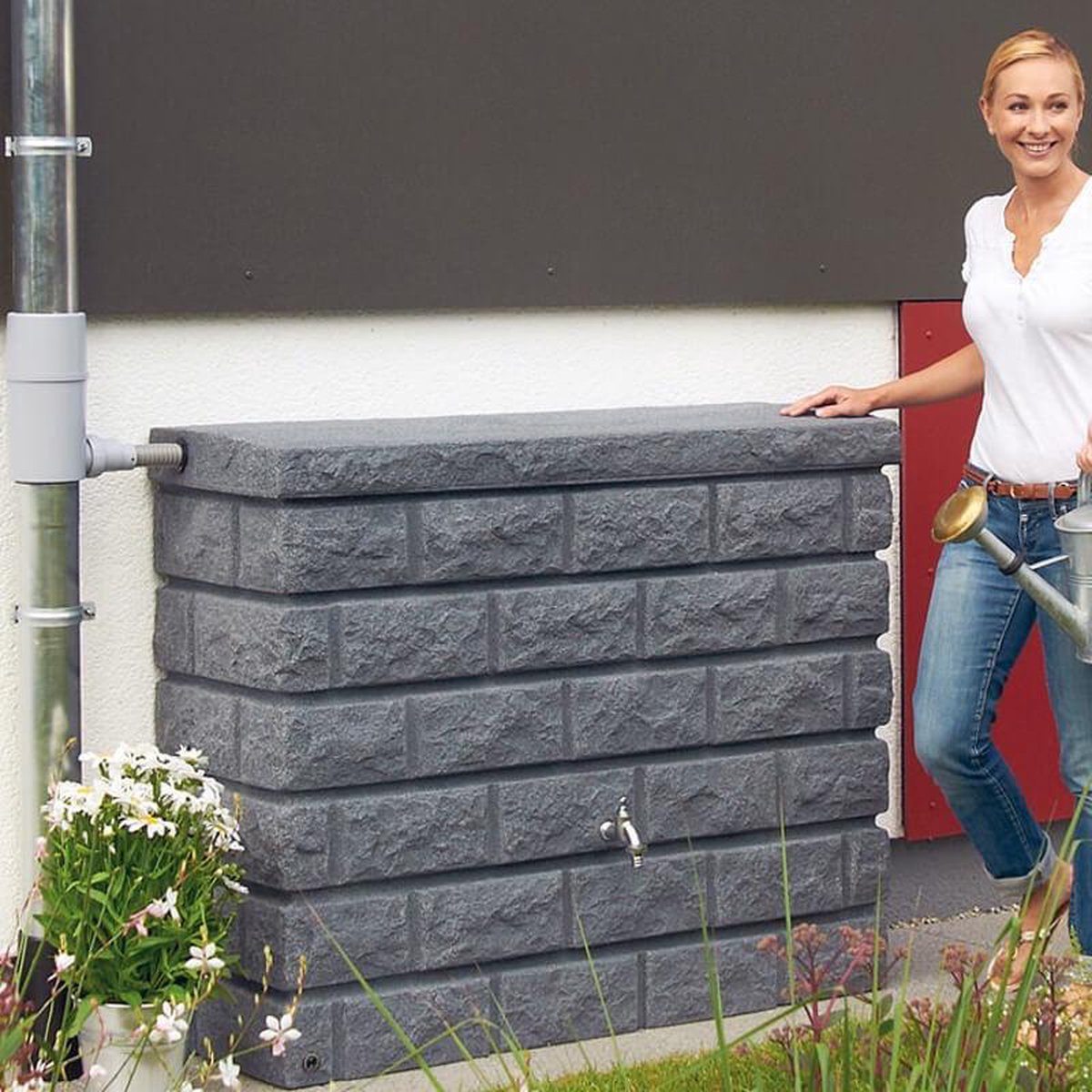 Rocky Muurton 400 Ltr Antraciet - Grijs