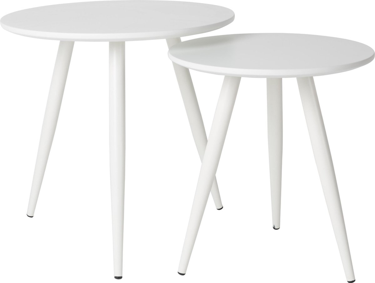 Vestbjerg - Side Table Daven White Set Of 2 - - Wit