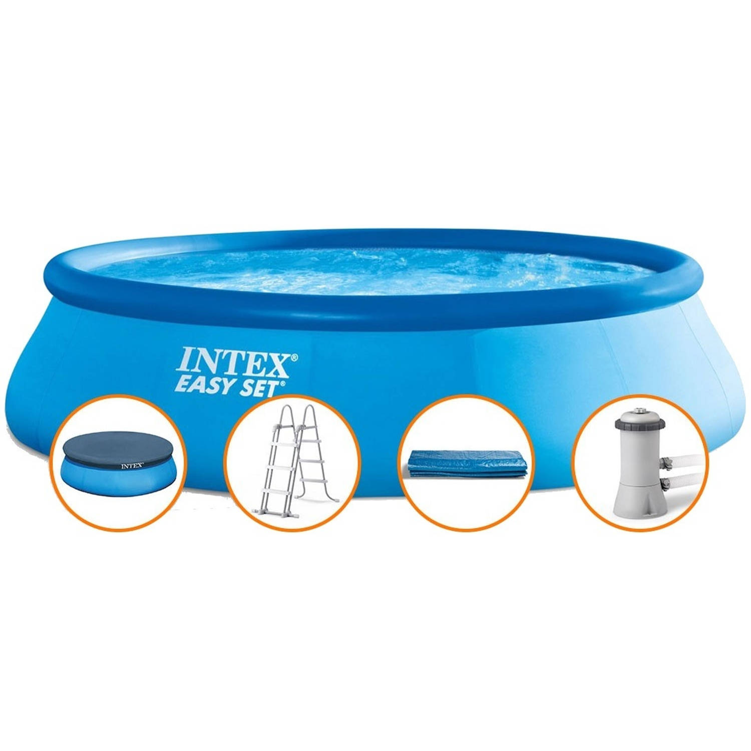 Intex Opblaaszwembad Easy Set Met Accessoires 457 X 107 Cm