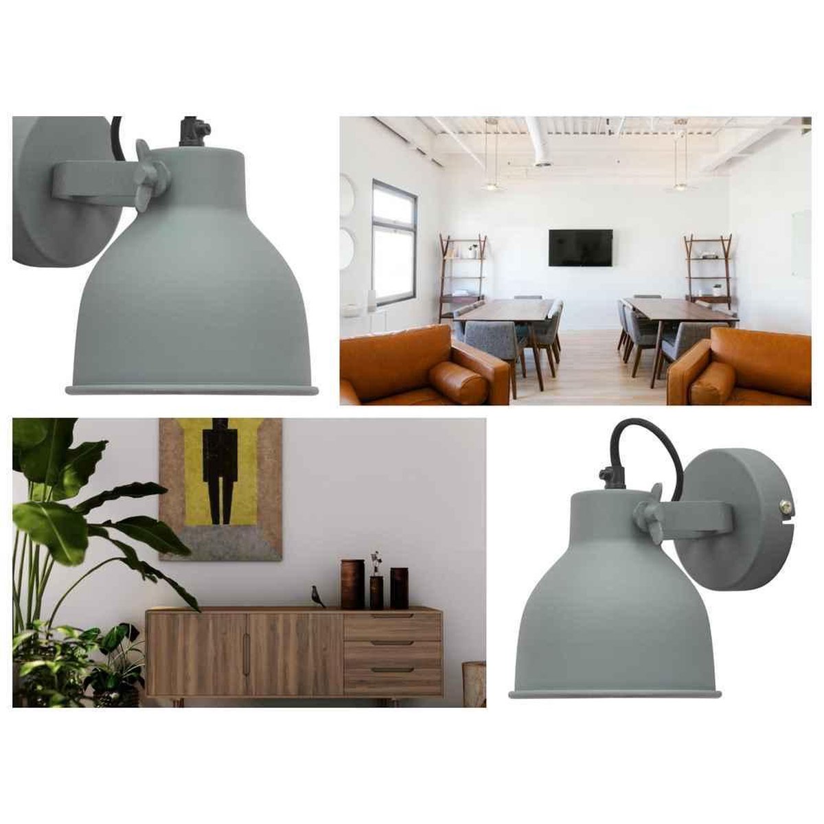 Urban Interiors - Industrial Wandlamp - - Grijs