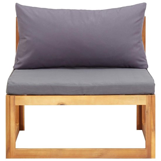 Vidaxl 5-delige Loungeset Met Kussens Massief Acaciahout - Bruin