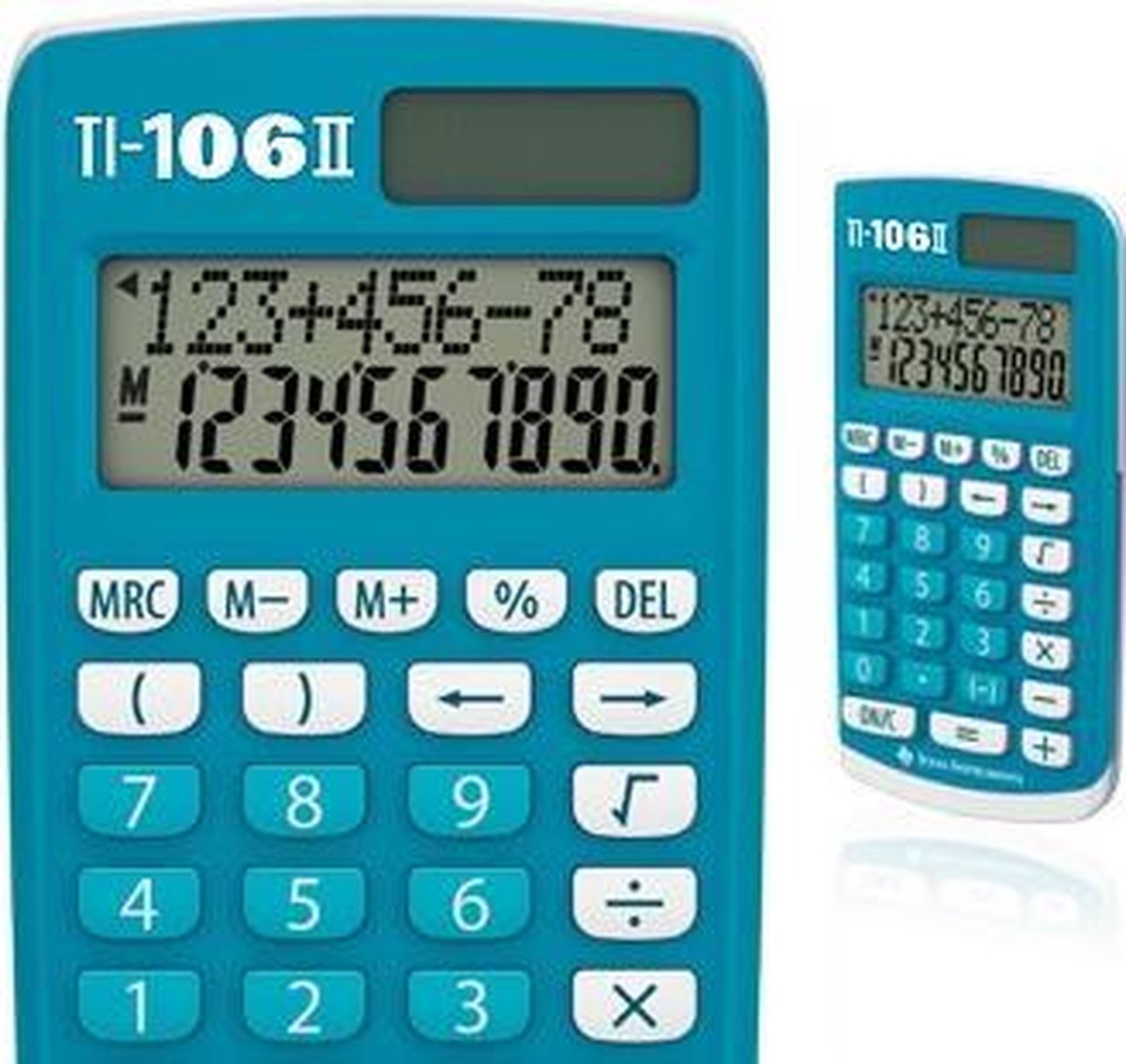 Texas Instruments Rekenmachine 106 Ii 8,9 X 18 X 2 Cm/wit - Blauw