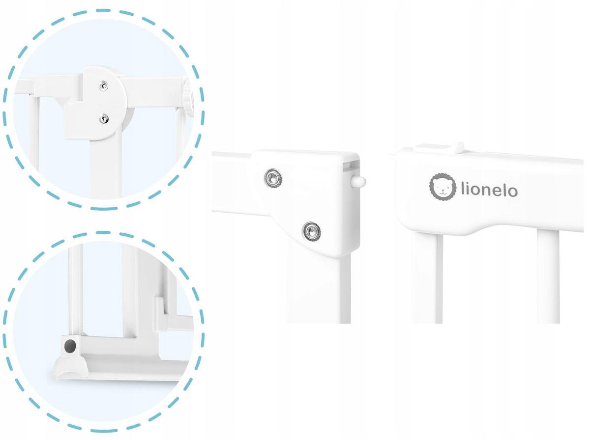Lionelo Truus Slim Led Traphekje 75 - 105 Cm - Wit