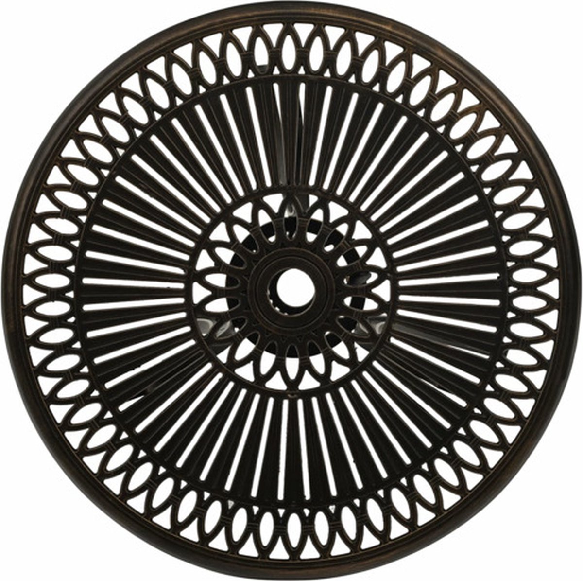 Vidaxl 3-delige Bistroset Gietaluminium Bronskleurig - Bruin