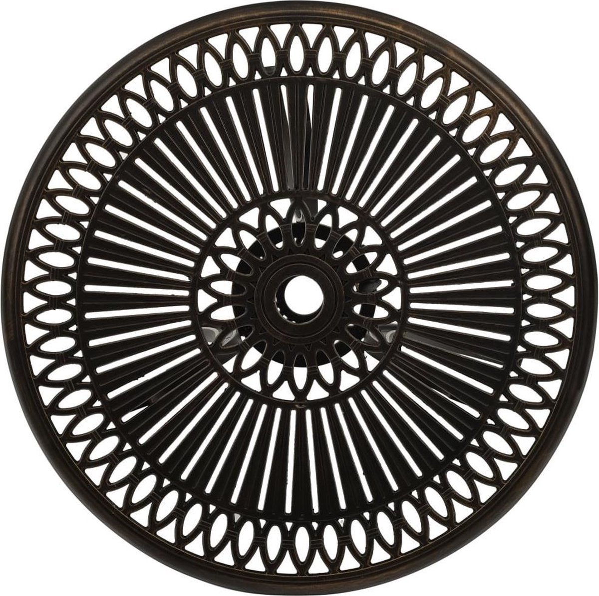 Vidaxl 3-delige Bistroset Gietaluminium Bronskleurig - Bruin