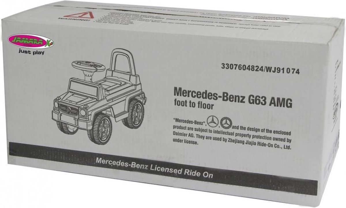 Jamara Loopauto Mercedes Amg G63 66 X 37 X 44 Cm - Wit