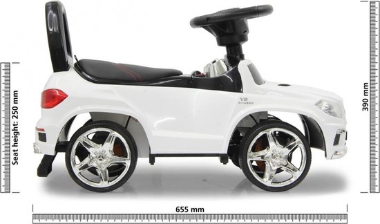 Jamara Loopauto Mercedes Gl 63 Amg 65,5 X 28 X 39 Cm - Wit