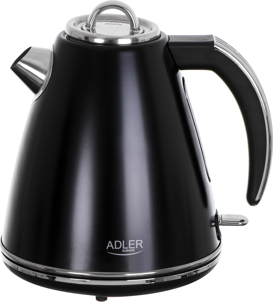 Adler Ad 1343 - Stalen Waterkoker - 1.5 Liter - Strix - - Zwart