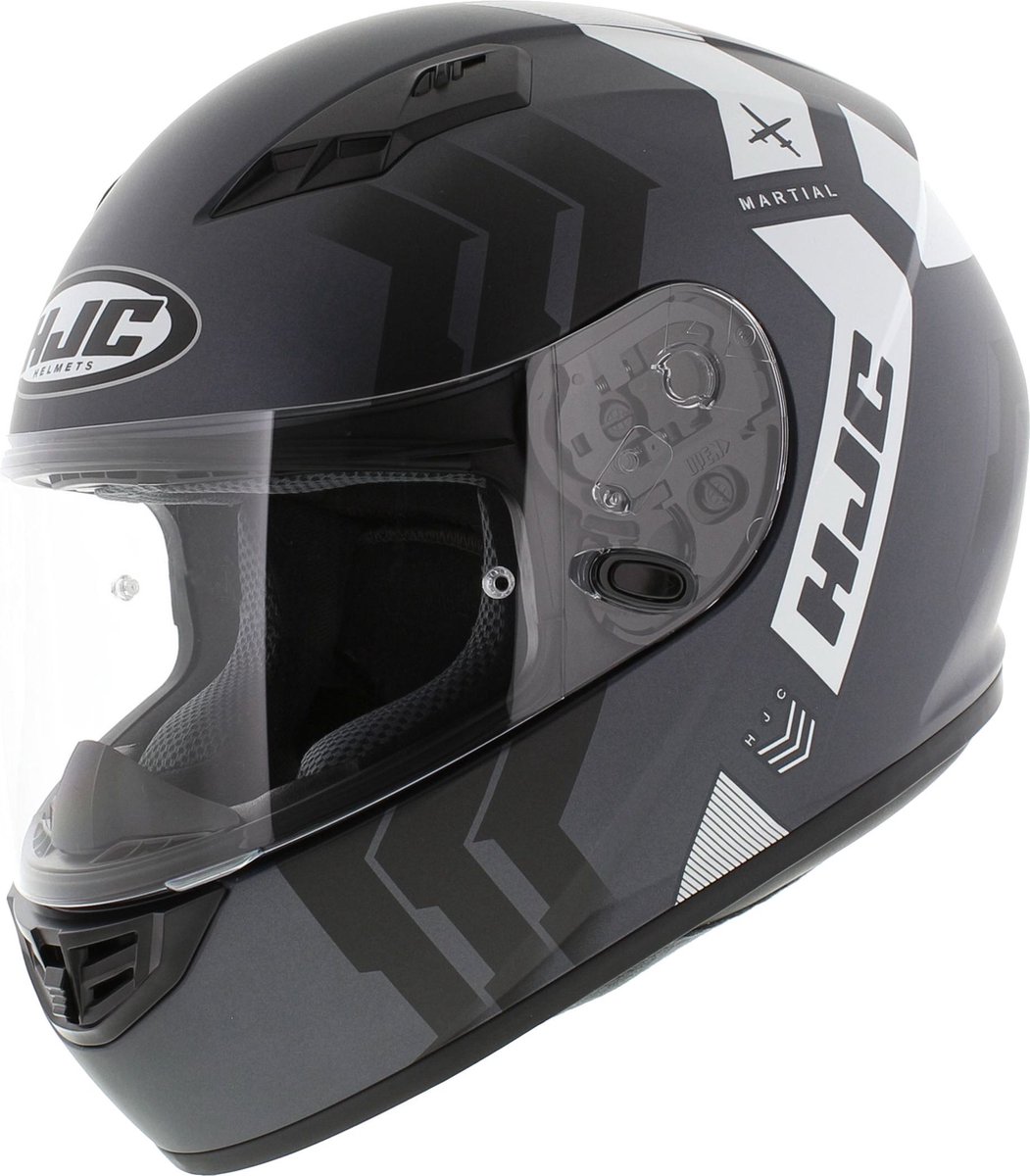 Cstore Hjc Cs15 Martial Integraalhelm - Antraciet En Wit - Zwart