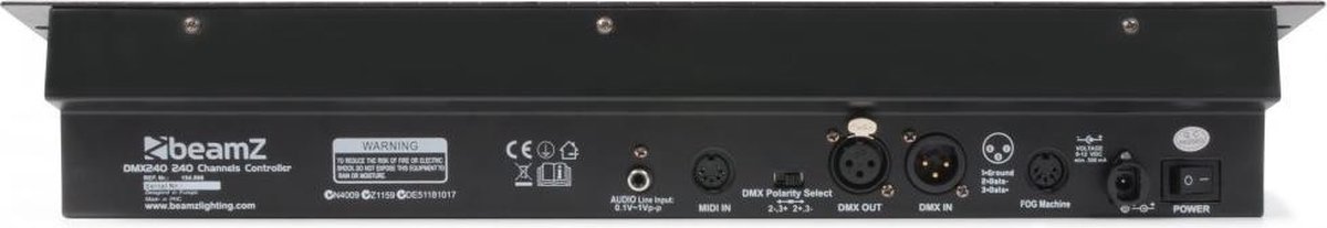 BEAMZ DMX-240 192-kanaals DMX controller met MIDI