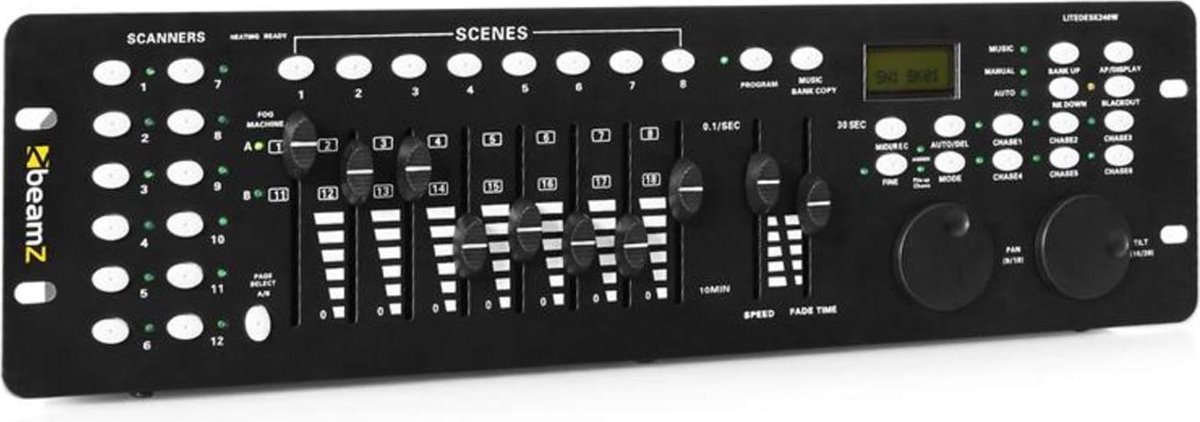 BEAMZ DMX-240 192-kanaals DMX controller met MIDI