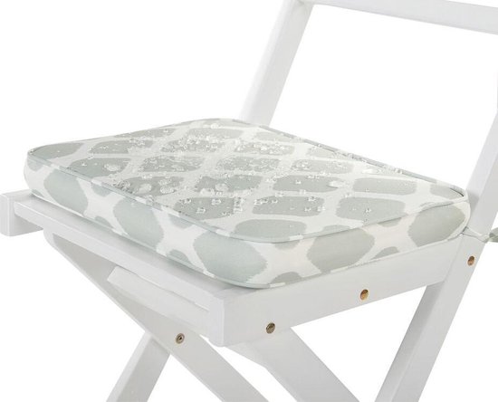 Beliani Fiji Balkonset Acaciahout 60 X 60 Cm - Wit