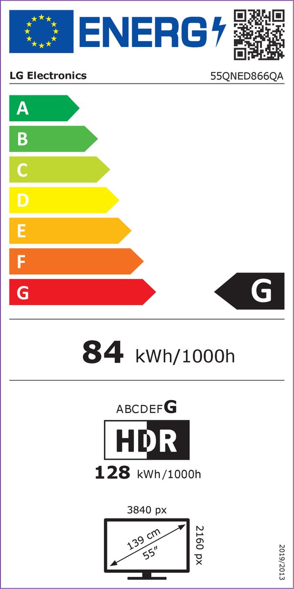LG 55QNED866QA 4K QNED TV (2022) - Zwart