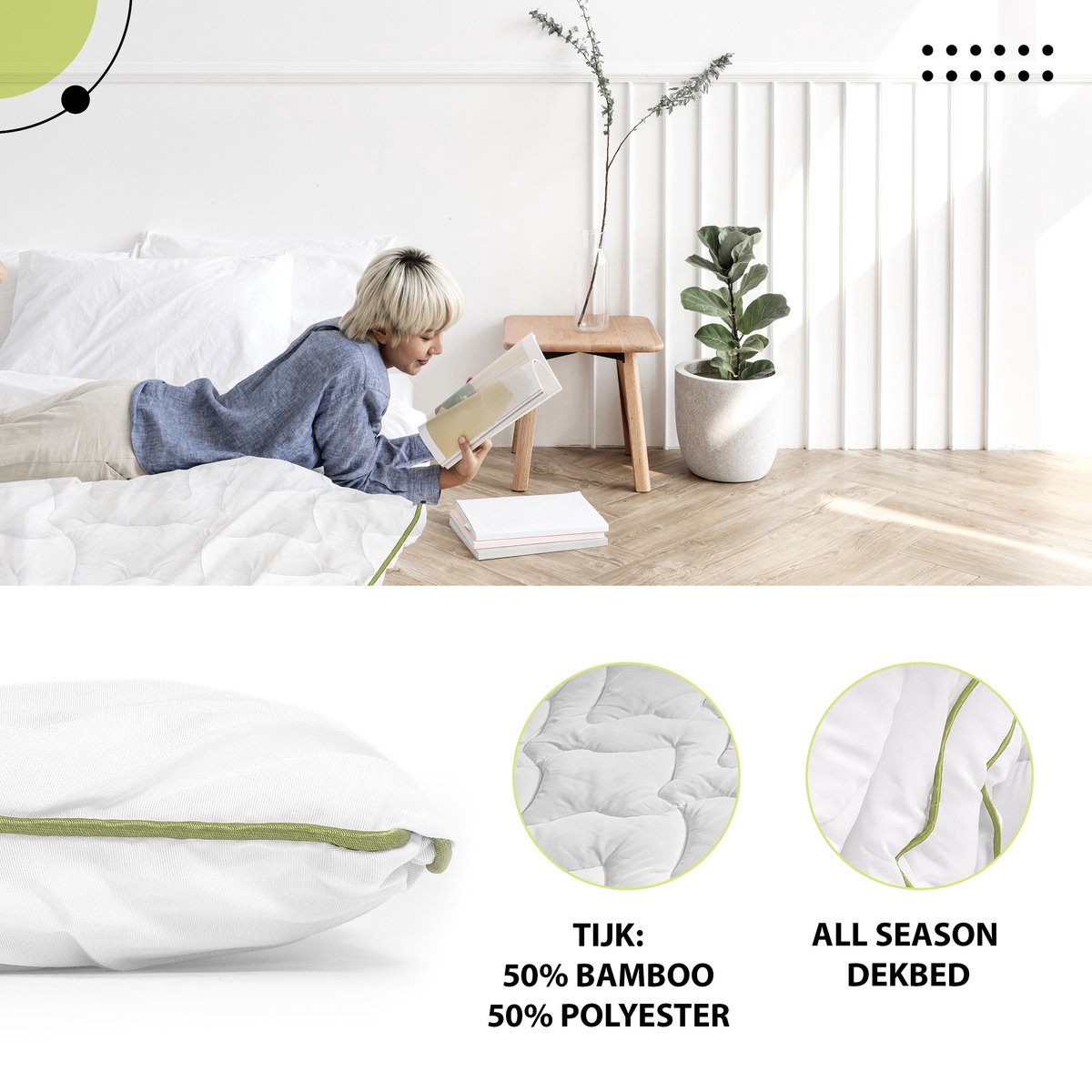 Cloud Nine Bamboe Enkel Dekbed 240 x 200