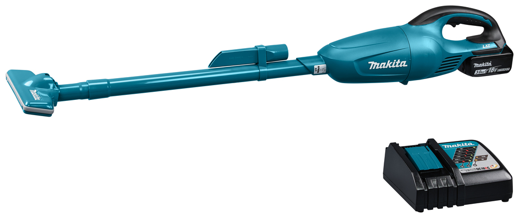 Makita DCL180SFCB | Accu Steelstofzuiger |/Blauw | 18V | met cycloon stofafscheider | 3.0 Ah accu + lader - Zwart