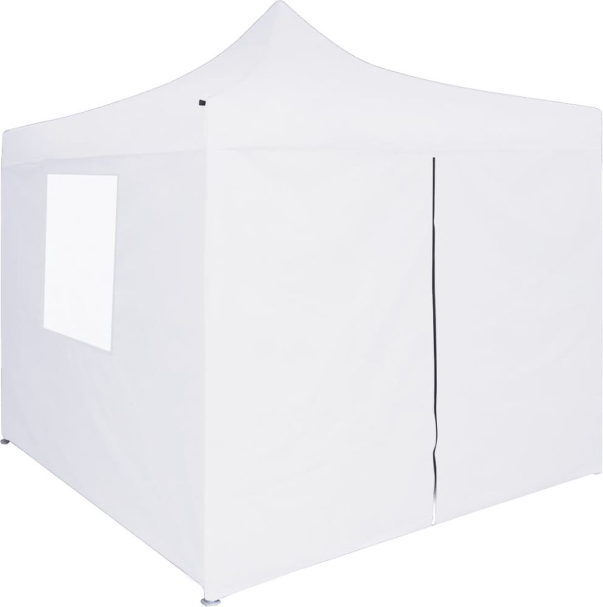 Vidaxl Partytent Met 4 Zijwanden Inklapbaar 3x3 M Staal - Wit