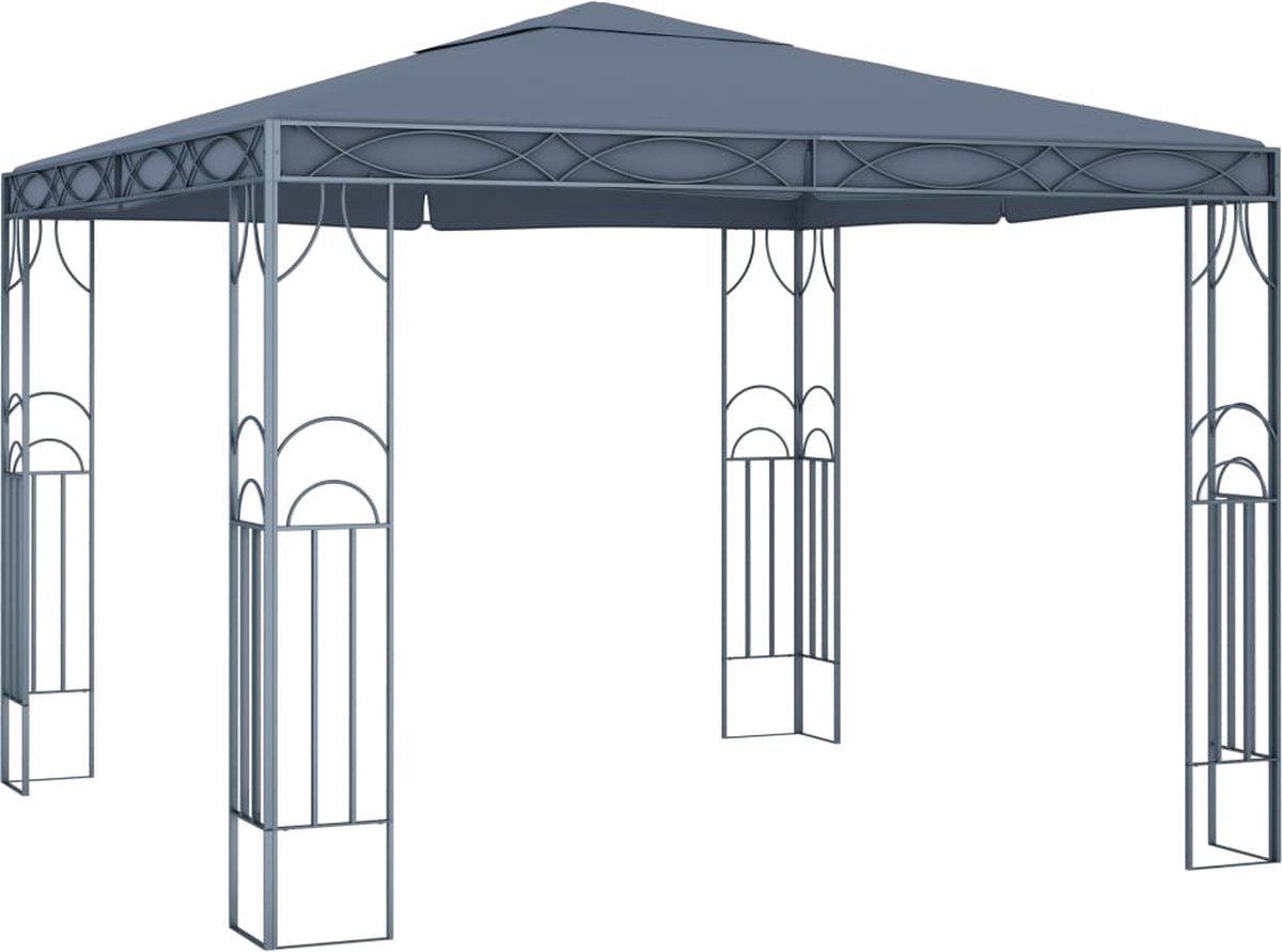 Vidaxl Prieel 300x300 Cm Antraciet - Grijs