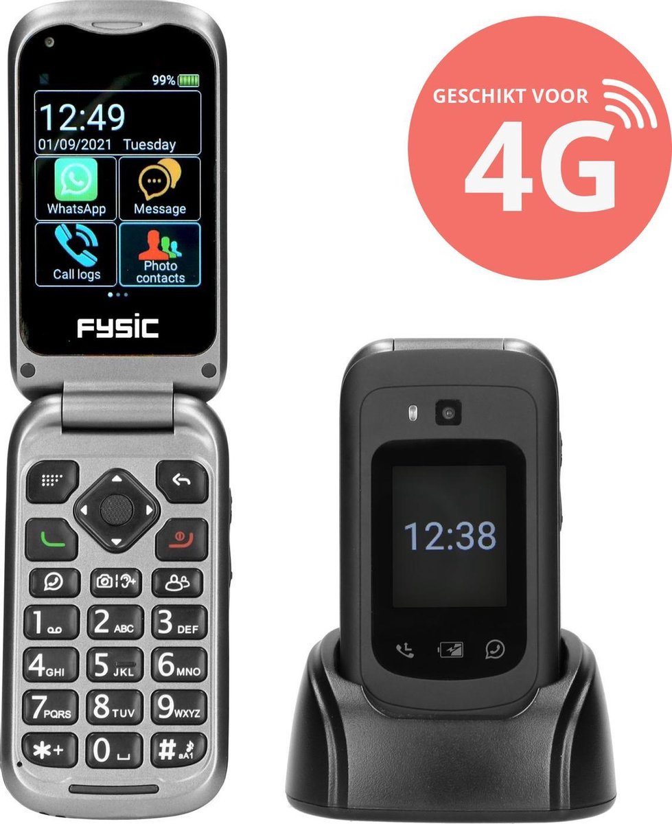 Fysic mobiele telefoon F25 4G - Zwart