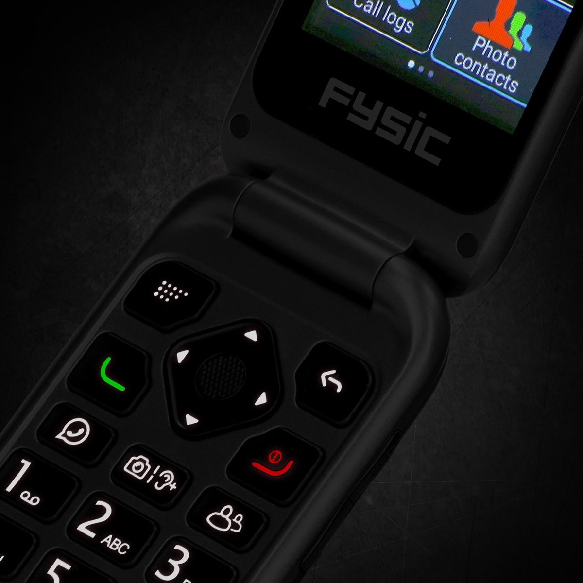 Fysic mobiele telefoon F25 4G - Zwart