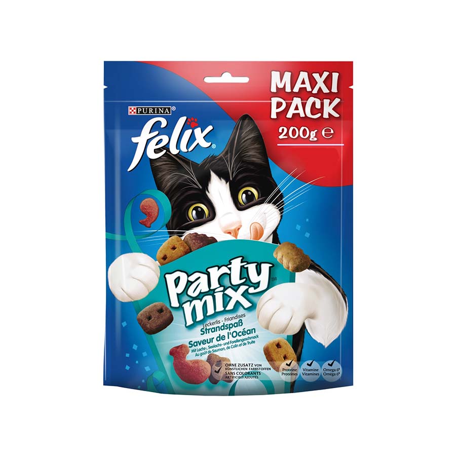 Felix Party Mix - Snack Para Gatos Adultos Maxipack 200 G