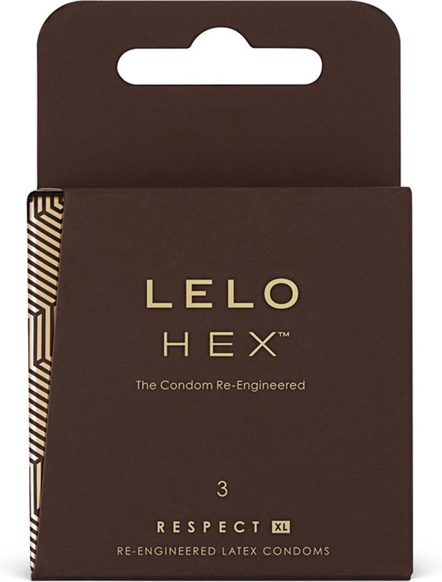 LELO - Preservativos XL Hex Respect 3 Uds.