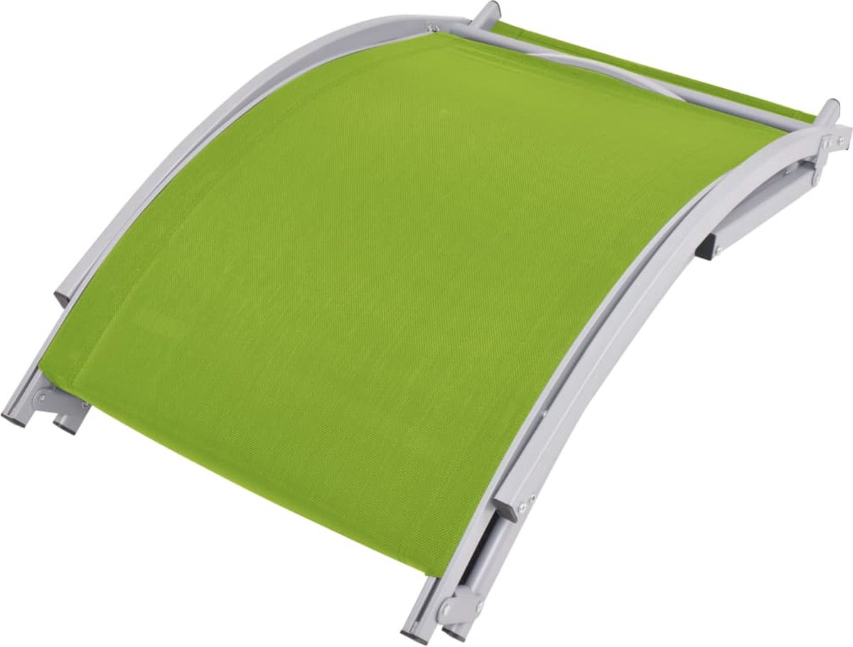 Vidaxl Ligbedden Inklapbaar 2 St Textileen - Groen
