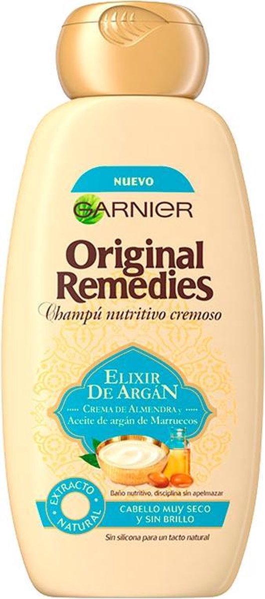 Garnier - Champú Nutritivo Elixir De Argán Original Remedies