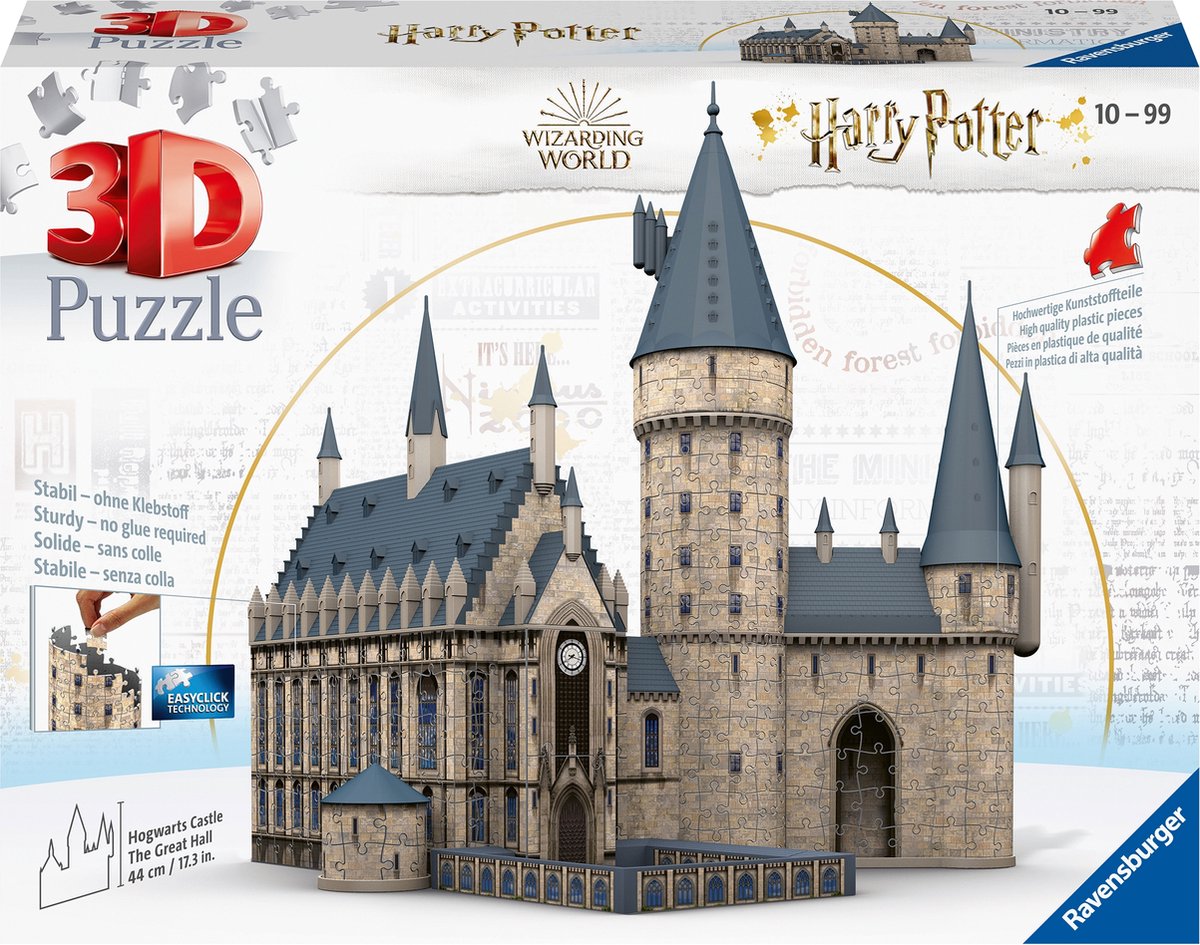 Ravensburger - Puzzle 3D Harry Potter Castillo De Hogwarts