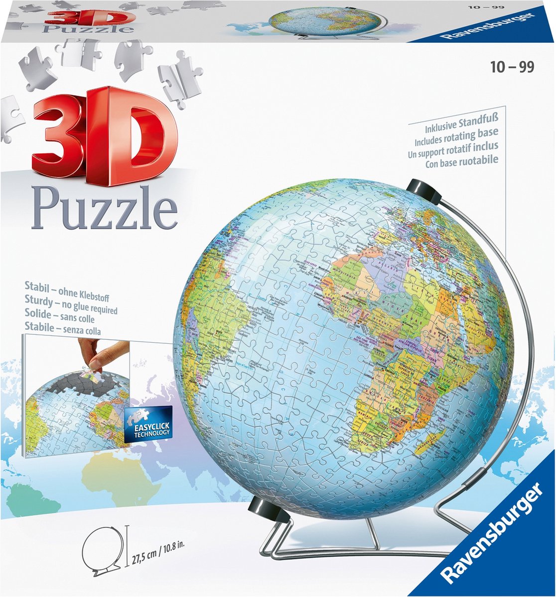 Ravensburger - Puzzle 3D Globo 540 Piezas