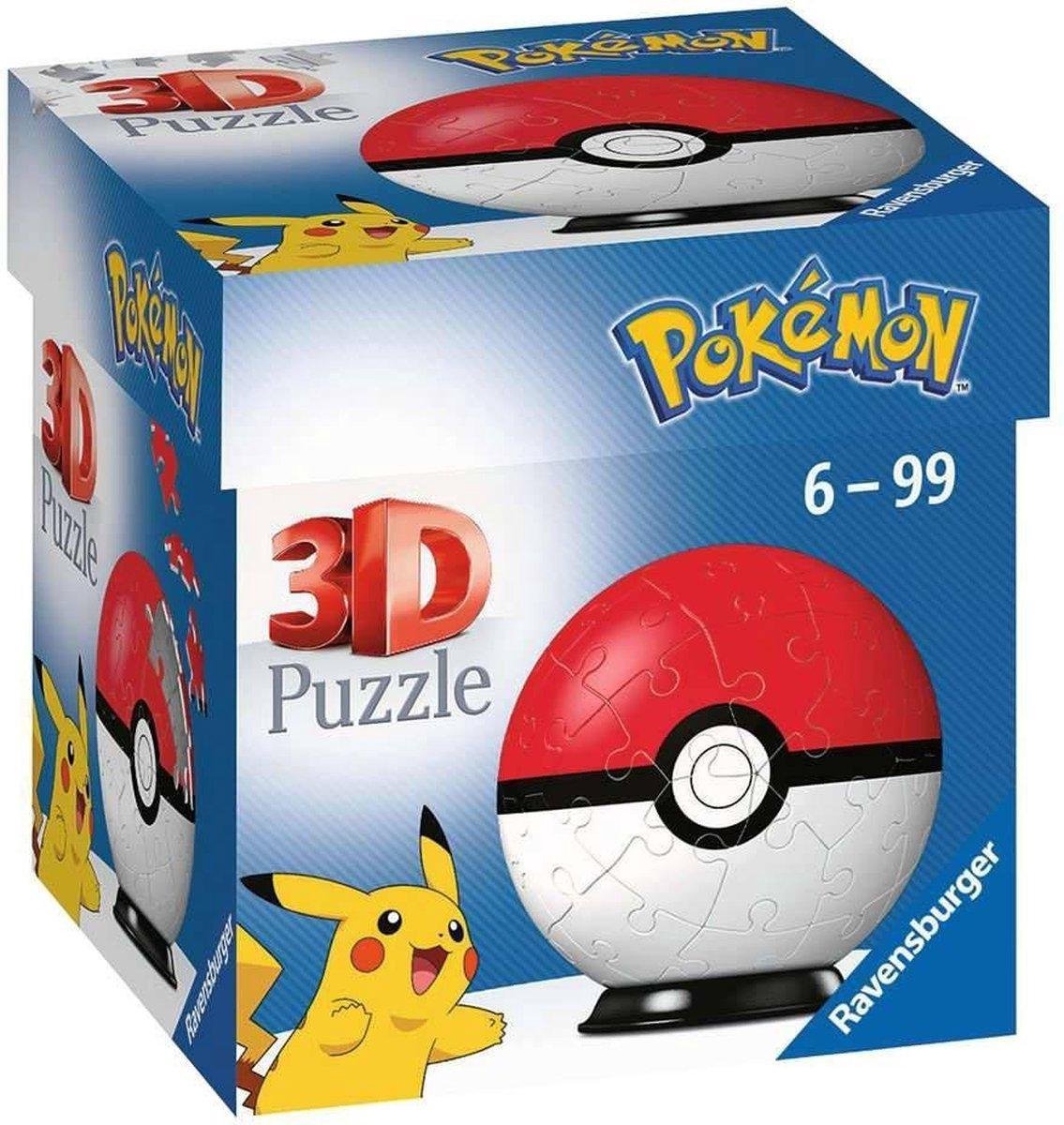 Ravensburger - Puzzle 3D Pokémon Poke Ball 54piezas