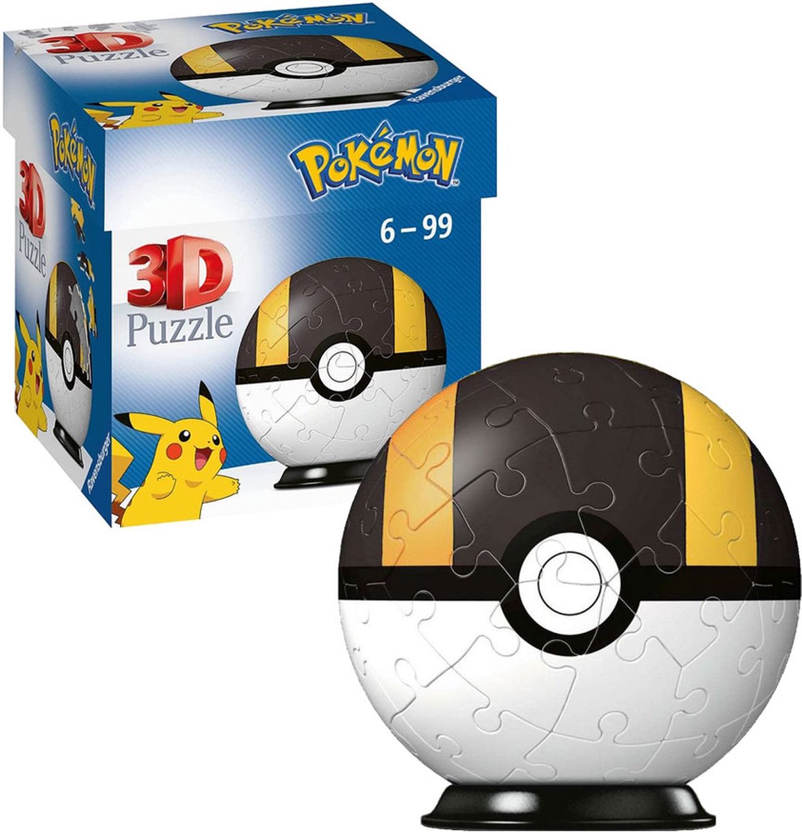 Ravensburger - Puzzle 3D Pokémon Ultra Ball 54 Piezas