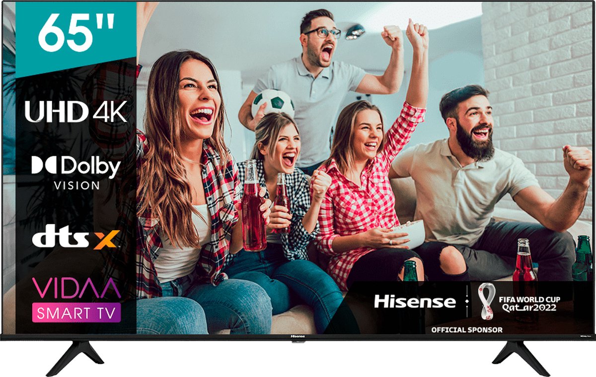 Hisense TV LED - 65A6BG, 65 pulgadas, UHD 4K, Dolby Vision, HDR 10/ HDR 10+