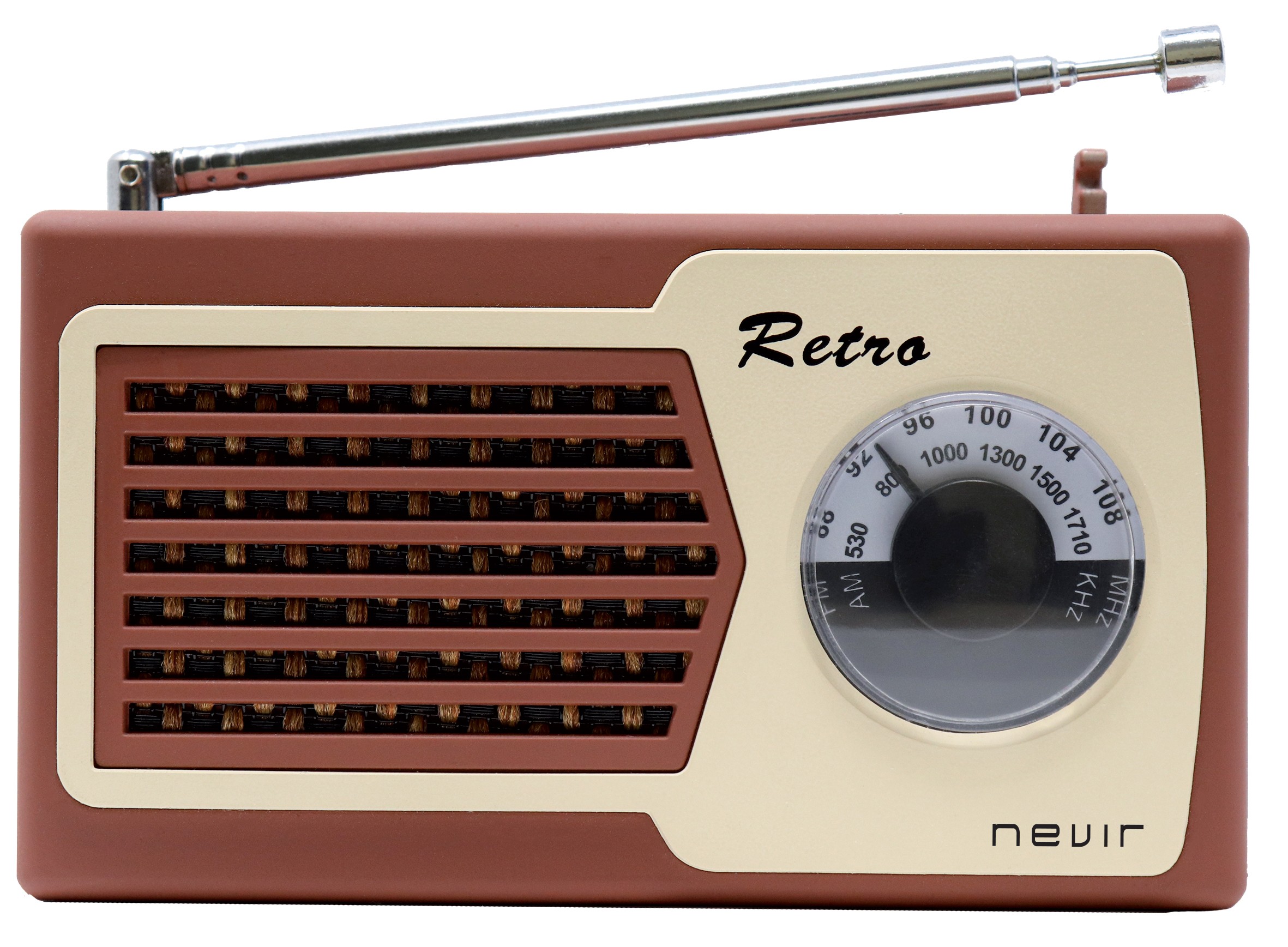 nevir Radio Portátil - NVR200 Marrón