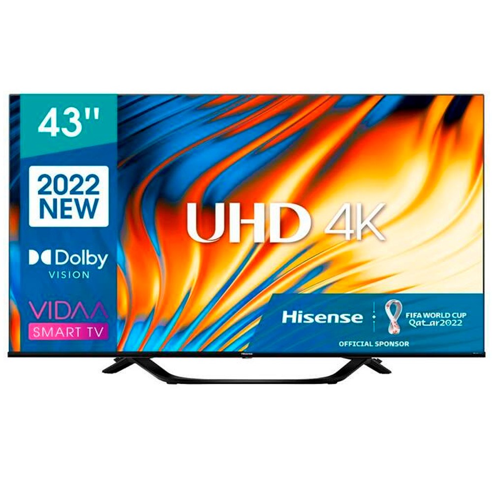 Hisense TV LED - 43A63H, 43 pulgadas, UHD 4K, HDR, Negro