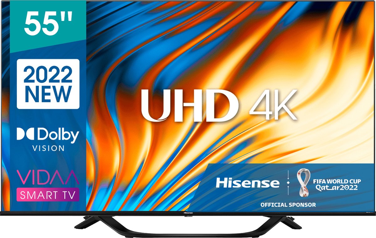 Hisense TV LED - 55A63H, 55 pulgadas, UHD 4K, HDR, Negro