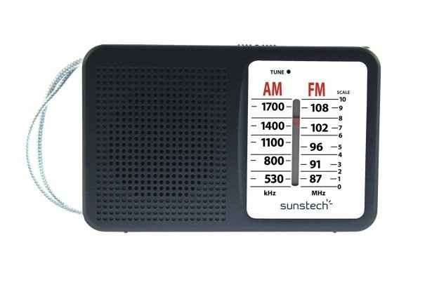 Radio Portátil - Sunstech RPS411, Negro