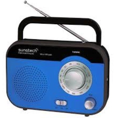 Radio Portátil - Sunstech RPS560, Azul