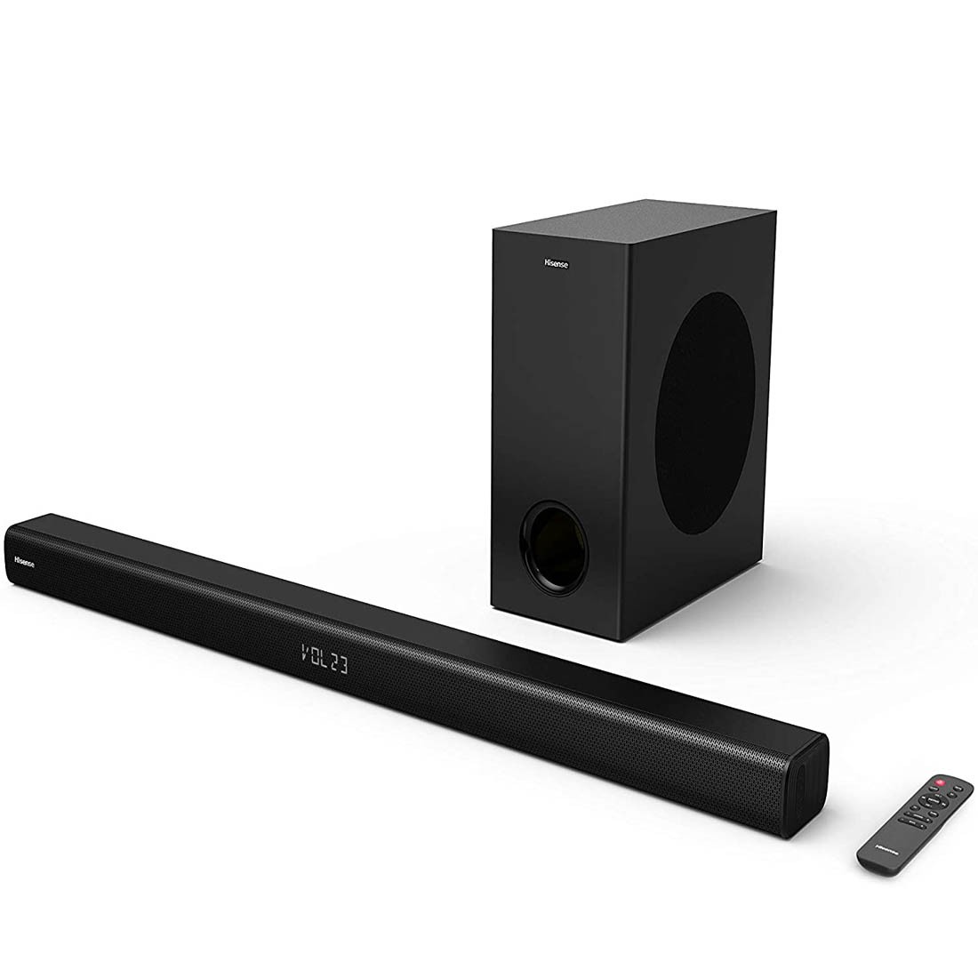 Hisense Barra de Sonido - HS218, 2.1 canales con Bluetooth, Subwoofer Inalámbrico