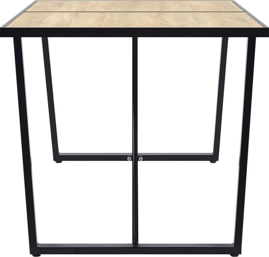 Vidaxl Eettafel 140x70x75 Cm Mdf Eikenkleurig - Bruin