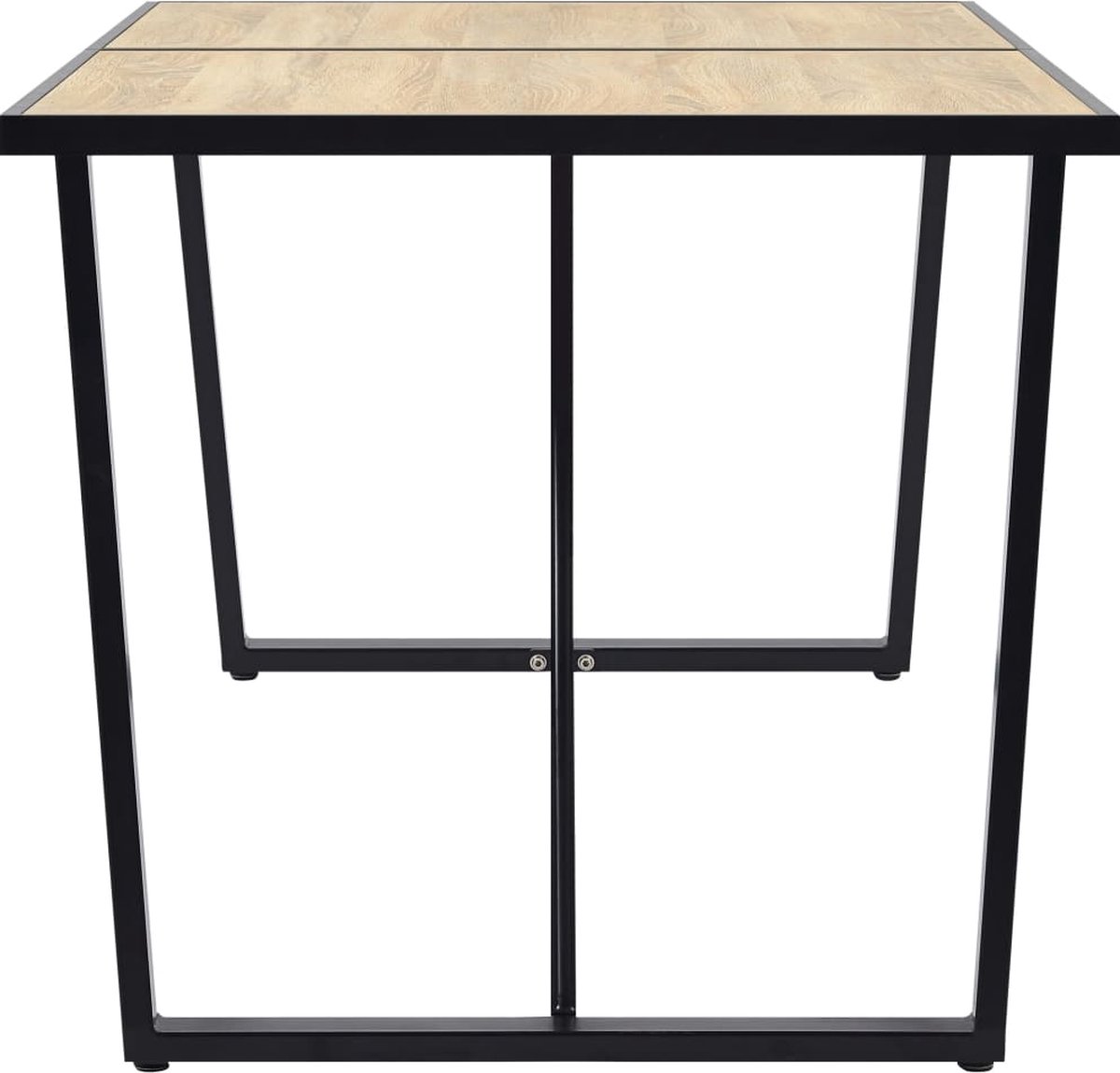 Vidaxl Eettafel 140x70x75 Cm Mdf Eikenkleurig - Bruin