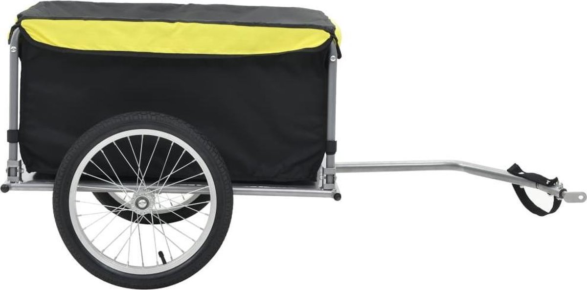 Vidaxl Fietskar 65 Kg En Geel - Zwart