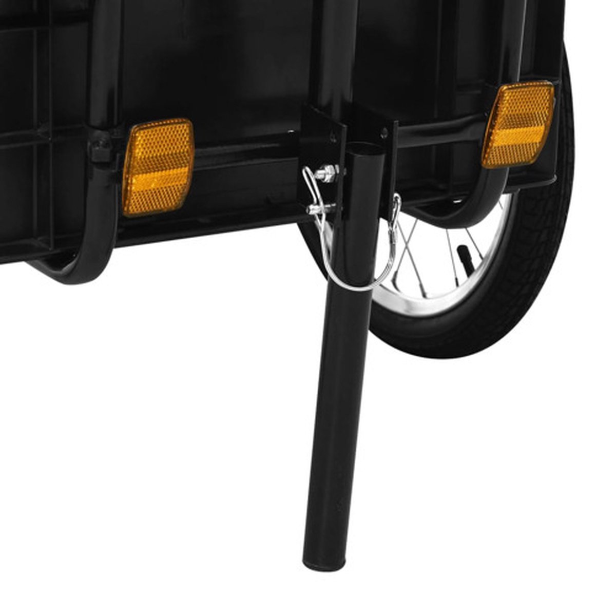 Vidaxl Fietskar/trekwagen 155x61x83 Cm Staal - Zwart