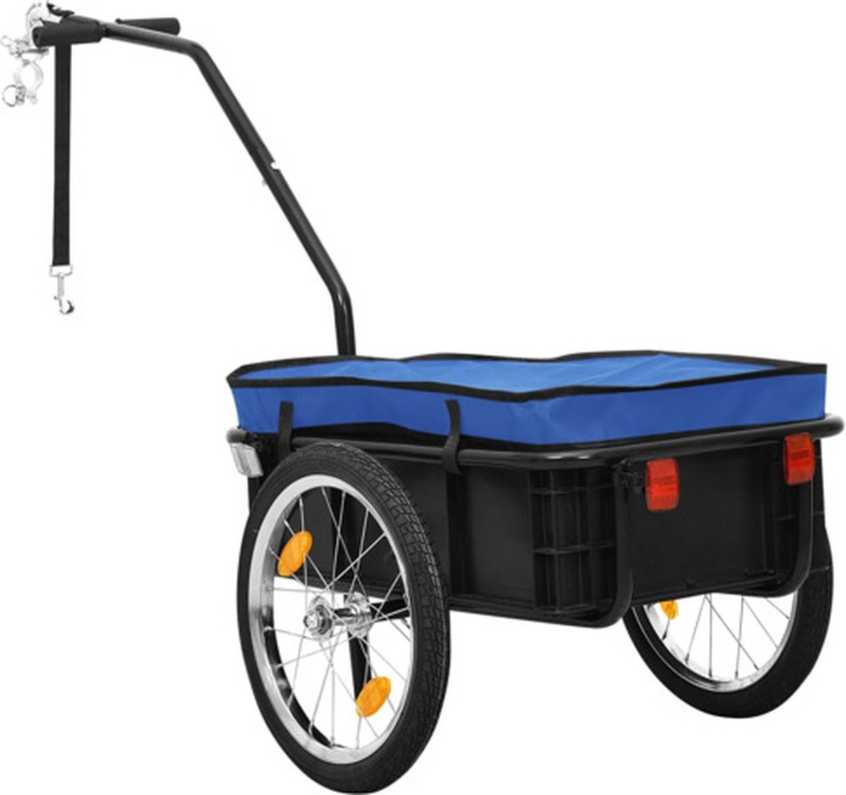 Vidaxl Fietskar/trekwagen 155x61x83 Cm Staal - Zwart