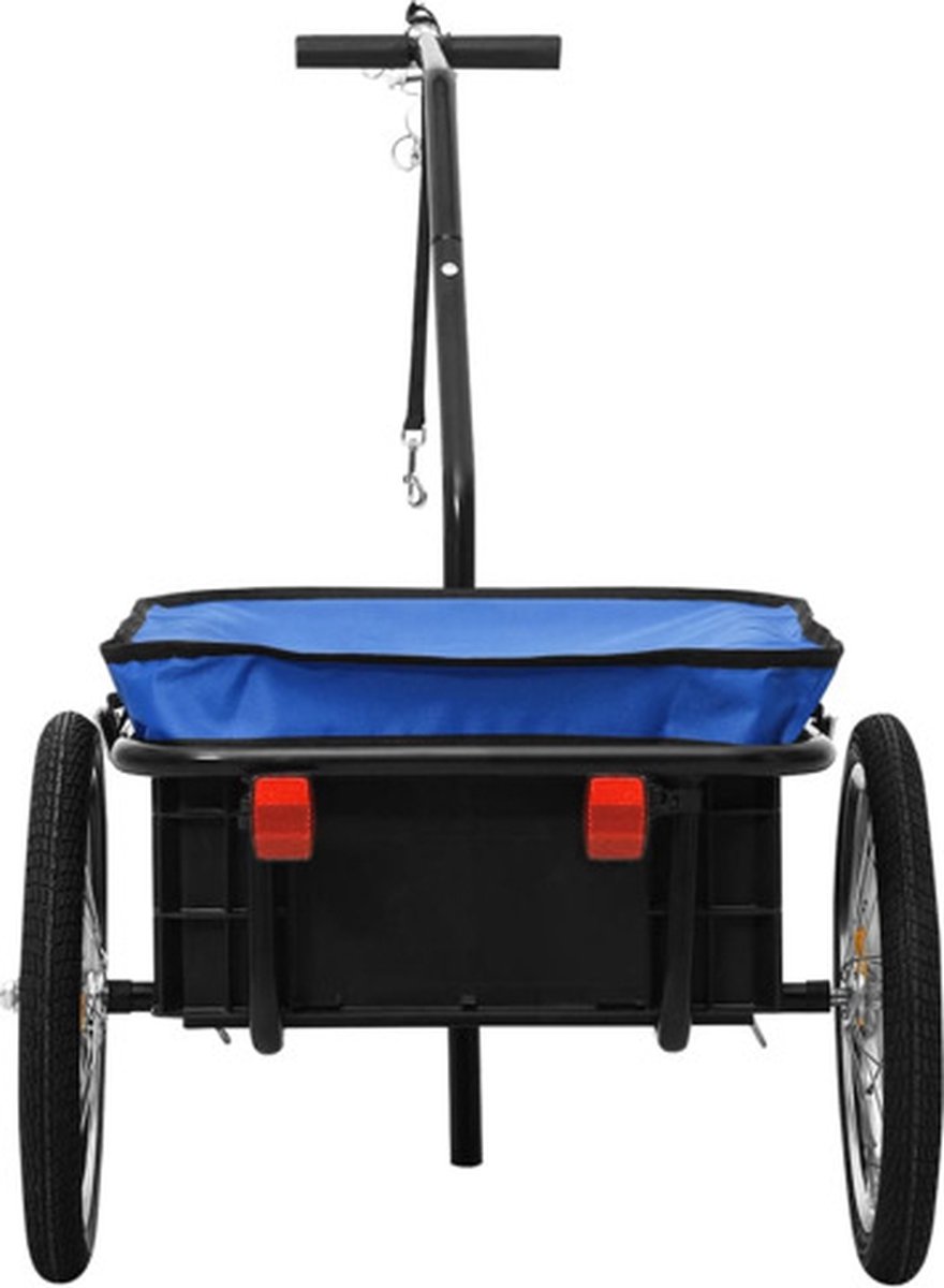 Vidaxl Fietskar/trekwagen 155x61x83 Cm Staal - Zwart