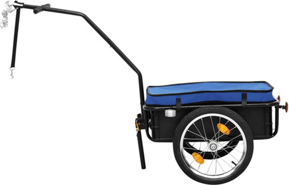 Vidaxl Fietskar/trekwagen 155x61x83 Cm Staal - Zwart