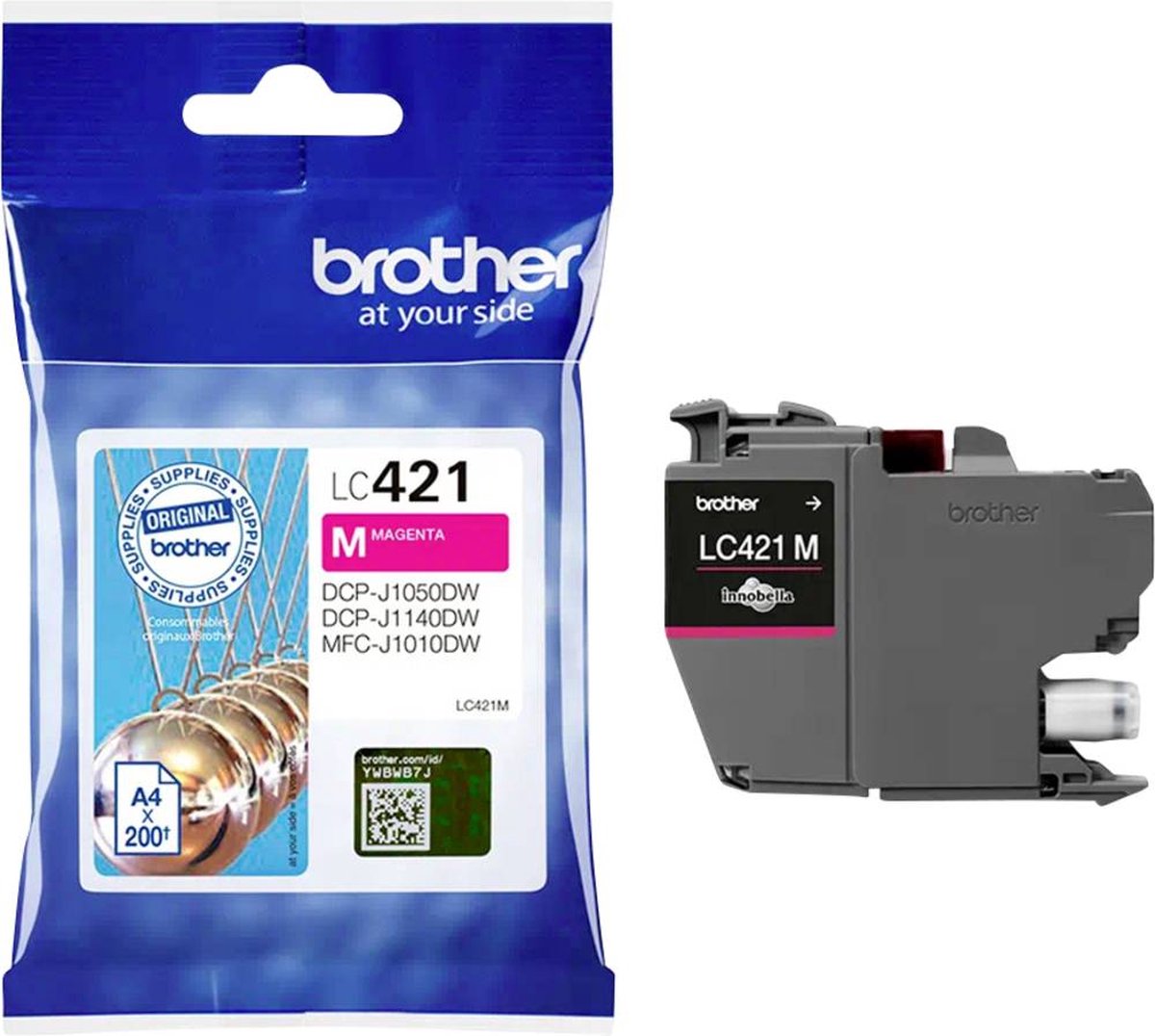 Brother - Cartucho De Tinta Original LC421BM - Magenta