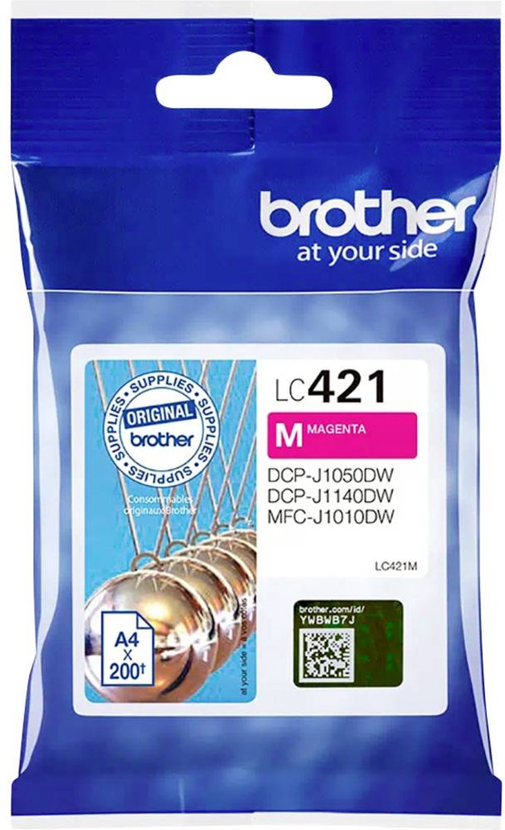 Brother - Cartucho De Tinta Original LC421BM - Magenta