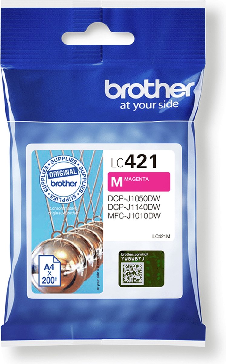 Brother - Cartucho De Tinta Original LC421BM - Magenta