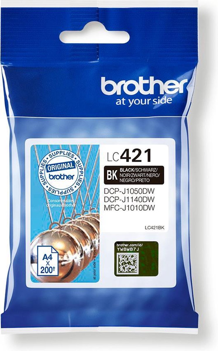 Brother - Cartucho De Tinta Original LC421BK Negro - Zwart