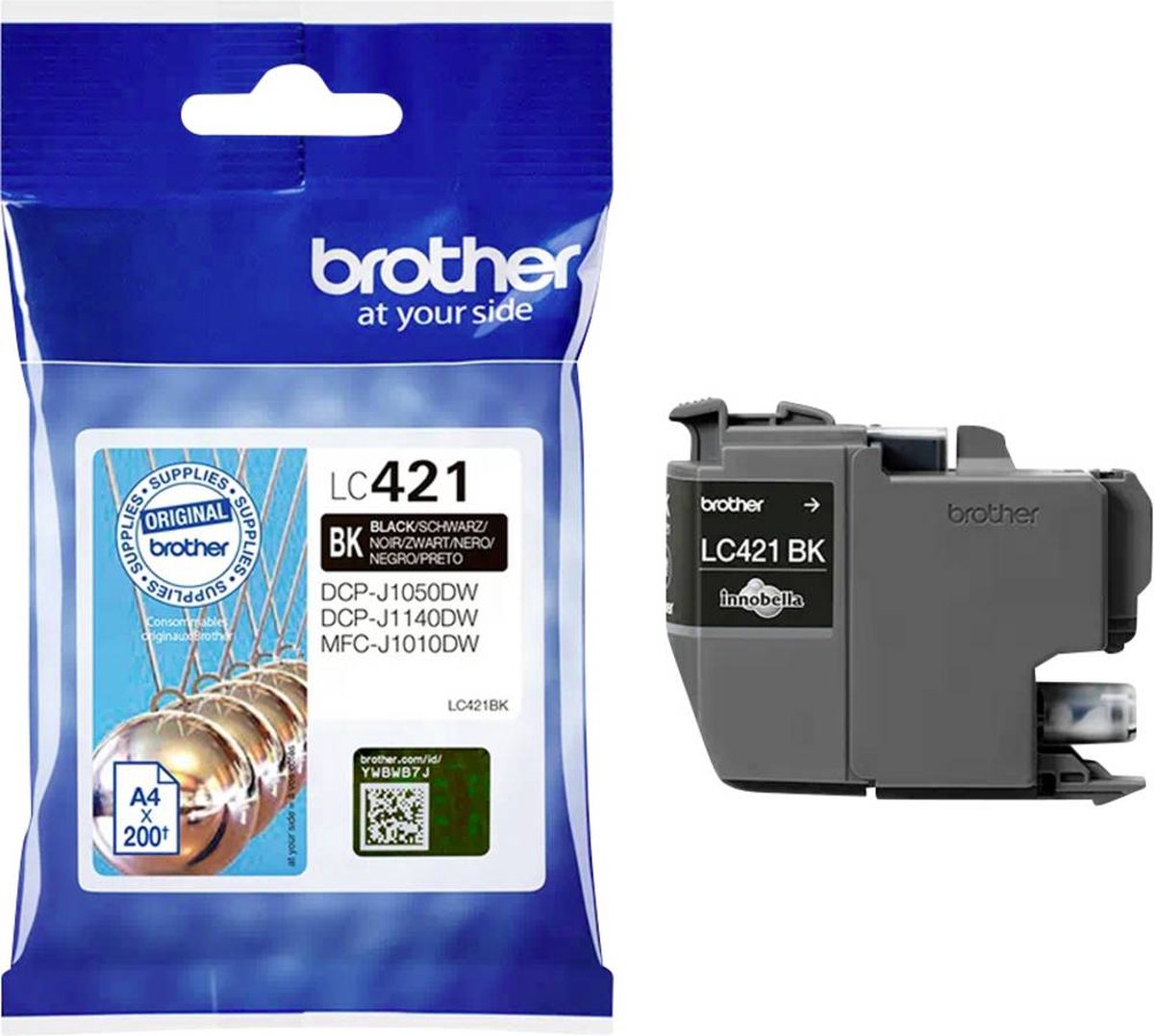 Brother - Cartucho De Tinta Original LC421BK Negro - Zwart